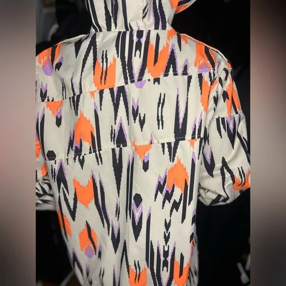 Volcom Orange and Black Patterned Jacket - Picture 5 of 6